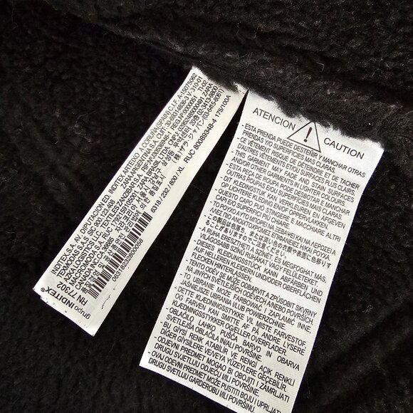 Zara Faux Shearling black Aviator Coat - Picture 6 of 7